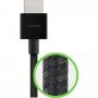 BELKIN Ultra HD nagysebességű fonott kábel HDMI 2.1 / HDMI 2.1 - MacBook - 2 m - fekete