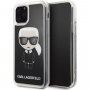 Karl Lagerfeld tok mozgó csillámokkal iPhone 11 Pro Max - fekete