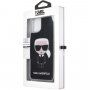 Karl Lagerfeld tok mozgó csillámokkal iPhone 11 Pro Max - fekete