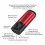 Power bank / külső akkumulátor 5200 mAh vezeték nélküli töltővel Apple Watch / AirPods - piros