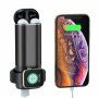 Power bank / külső akkumulátor 5200 mAh vezeték nélküli töltővel Apple Watch / AirPods - fekete