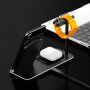 Vezeték nélküli alumínium töltő állomás iPhone / Apple Watch / AirPods - fekete