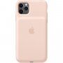 Eredeti Apple hátsó tok akkumulátorral iPhone 11 Pro Max - homokos rózsaszín