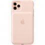 Eredeti Apple hátsó tok akkumulátorral iPhone 11 Pro Max - homokos rózsaszín