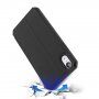 Dux Ducis flip cover tok kártyatartóval - iPhone XR - fekete