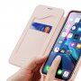 Dux Ducis flip cover tok kártyatartóval - iPhone XR - rózsaszín