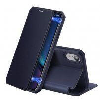Dux Ducis flip cover tok kártyatartóval - iPhone XR - kék