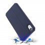 Dux Ducis flip cover tok kártyatartóval - iPhone XR - kék