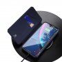 Dux Ducis flip cover tok kártyatartóval - iPhone XR - kék