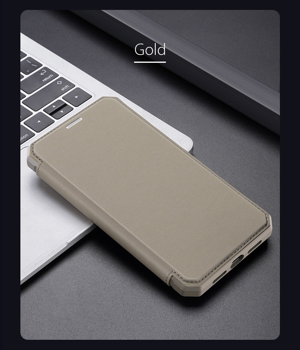 Dux Ducis flip cover tok kártyatartóval - iPhone XR - rózsaszín