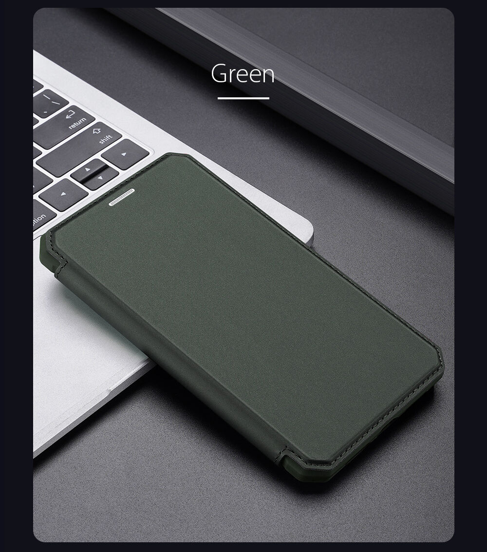 Dux Ducis flip cover tok kártyatartóval - iPhone XR - fekete