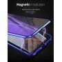 Tok fém kerettel és anti-blue-ray edzett üveggel elöl és hátul iPhone X / XS - arany