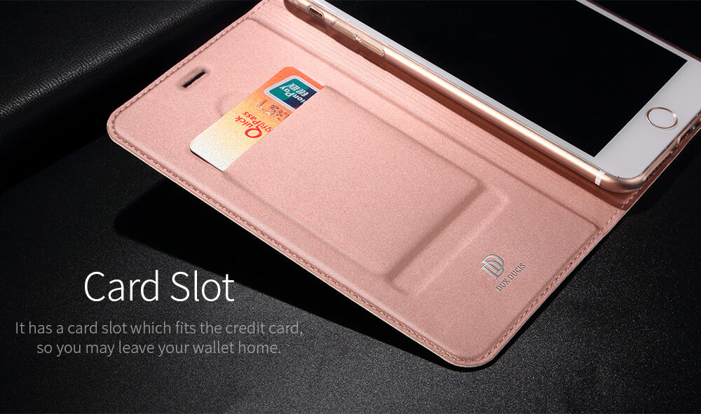 Dux Ducis flip cover tok állvánnyal iPhone 7 Plus / 8 Plus - arany