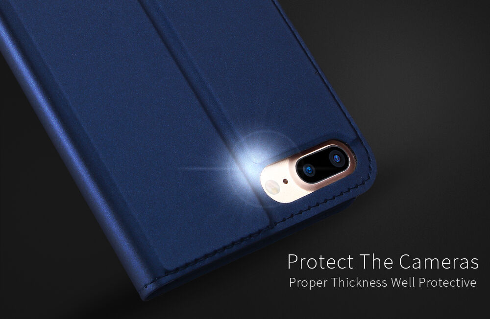 Dux Ducis flip cover tok állvánnyal iPhone 7 Plus / 8 Plus - sötétszürke