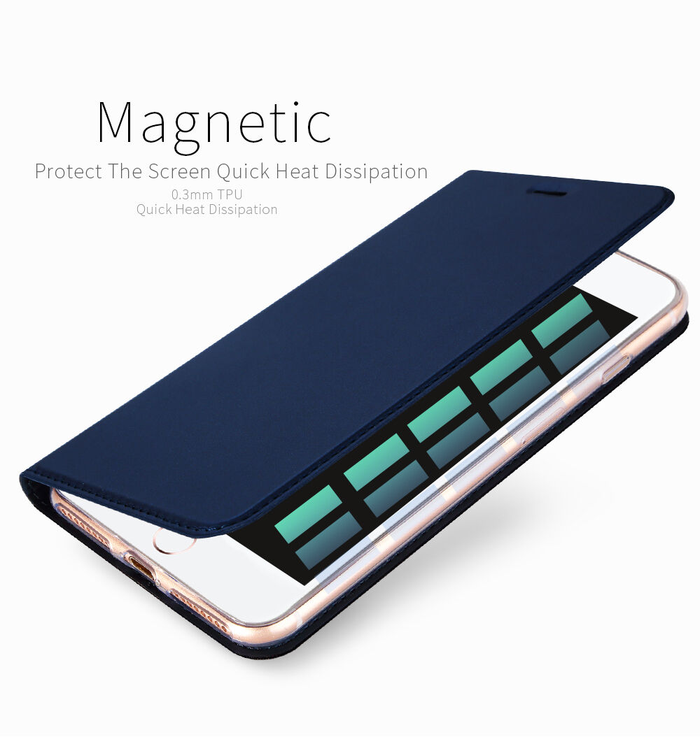 Dux Ducis flip cover tok állvánnyal iPhone 7 Plus / 8 Plus - sötétszürke