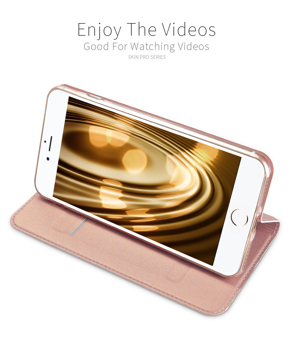 Dux Ducis flip cover tok állvánnyal iPhone 7 Plus / 8 Plus - sötétszürke