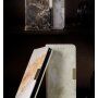 Flip cover tok márvány mintával iPhone 7 / 8 - szürke