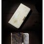 Flip cover tok márvány mintával iPhone 7 / 8 - fekete