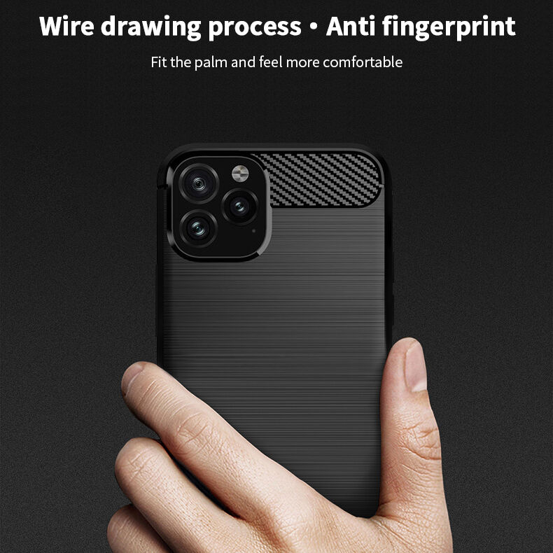 Mofi tok csiszolt textúrával iPhone 11 Pro - sötétkék