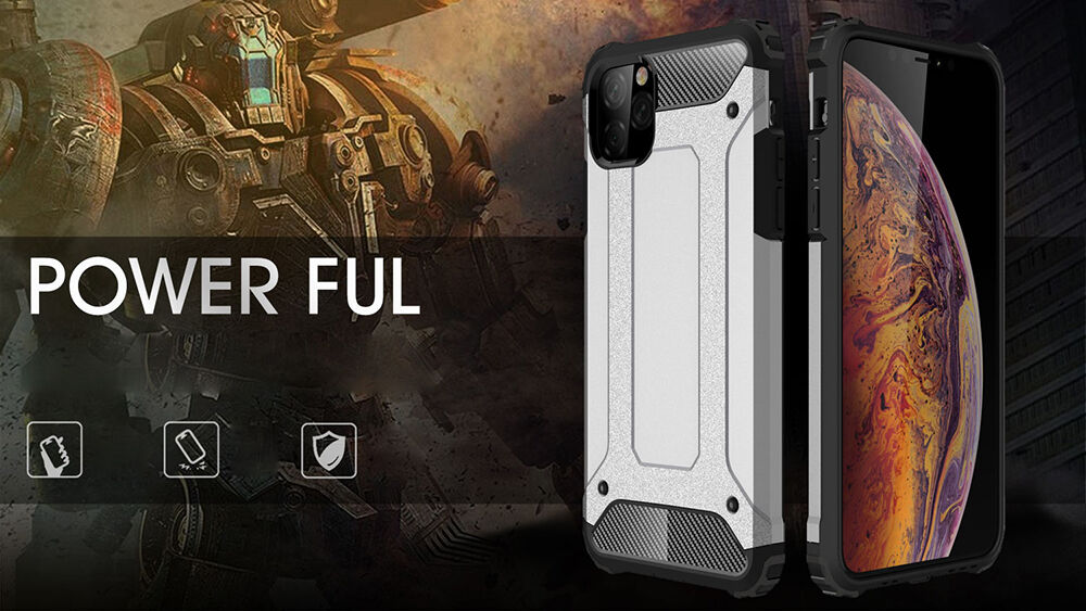 Rendkívül tartós Armor tok iPhone 11 Pro Max - piros