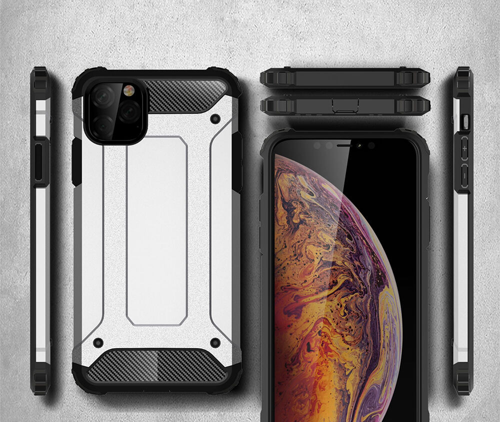 Rendkívül tartós Armor tok iPhone 11 Pro Max - ezüst Rendkívül tartós Armor tok iPhone 11 Pro Max - ezüst