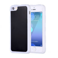 Mágikus antigravitációs öntapadó tok Apple iPhone 5 / 5S / SE (2016) készülékekre - szelfikhez - feketefehér