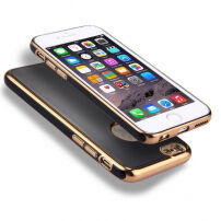 Tok iPhone 6 / 6S készülekkel 360° védelemmel és fényes sarkakkal - elülső és hátsó részt is védi - fekete