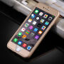 Műanyag tok iPhone 6 Plus / 6S Plus készülékre 360° védelemmel - elülső és hátsó részt is védi -arany