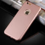 Műanyag tok iPhone 6 Plus / 6S Plus készülékre 360° védelemmel - elülső és hátsó részt is védi - rózsaszín-arany (Rose Gold)