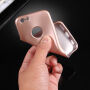 Műanyag tok iPhone 6 Plus / 6S Plus készülékre 360° védelemmel - elülső és hátsó részt is védi - rózsaszín-arany (Rose Gold)