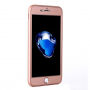Szilikonos tok iPhone 8 Plus / 7 Plus készülékre 360° védelemmel - elülső és hátsó részt is védi - rózsaszín-atany (Rose Gold)