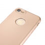 Szilikonos tok iPhone 8 / 7 készülékre 360° védelemmel - elülső és hátsó részt is védi - arany
