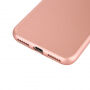 Szilikonos tok iPhone 8 / 7 készülékre 360° védelemmel - elülső és hátsó részt is védi - rózsaszín-arany (Rose Gold)