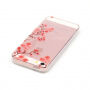 Védőtok művészi kivitelezés iPhone 5 / 5S / SE (2016) - sakura virágok