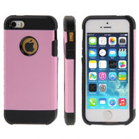 Szuper ellenálló "Armor" tok iPhone 5 / 5S / SE (2016) készülékre - rózsaszín