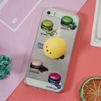 Zselés 3D tok iPhone 5 / 5S / SE (2016) - macaronok