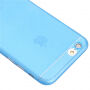 Ultravékony műanyag tok - iPhone 6 / 6S - hátsó kamera védővel - kék