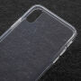 Vékony félig átlátszó tok iPhone XS / iPhone X készülékre - átlátszó