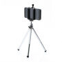 Alumínium állvány / tripod teleszkópos kihúzható lábakkal az iPhone készülékre - ezüst