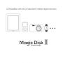 NILLKIN vezeték nélküli töltő / töltő alátét Qi Magic Disk II Apple iPhone készülékhez - fekete