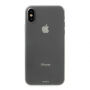 Műanyag ultravékony matt hátsó fedél iPhone XS / iPhone X készülékre - szürke