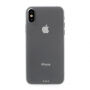Műanyag ultravékony matt hátsó fedél iPhone XS / iPhone X készülékre - átlátszó