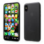 Műanyag ultravékony matt hátsó fedél iPhone XS / iPhone X készülékre - fekete