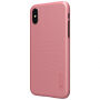 NILLKIN hátsó fedél kijelzővédővel Apple iPhone XS / iPhone X - rózsaszín-arany