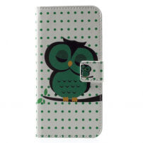 Tok állvánnyal és okmánytartó rekeszekkel Apple iPhone XS / iPhone X - alvó bagoly
