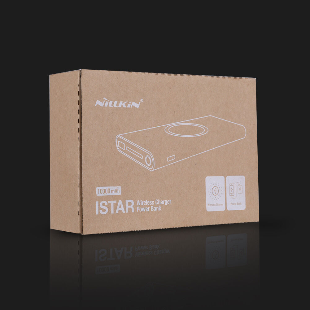 NILLKIN power bank / külső akkumulátor 10000mAh vezeték nélküli töltővel - fehér