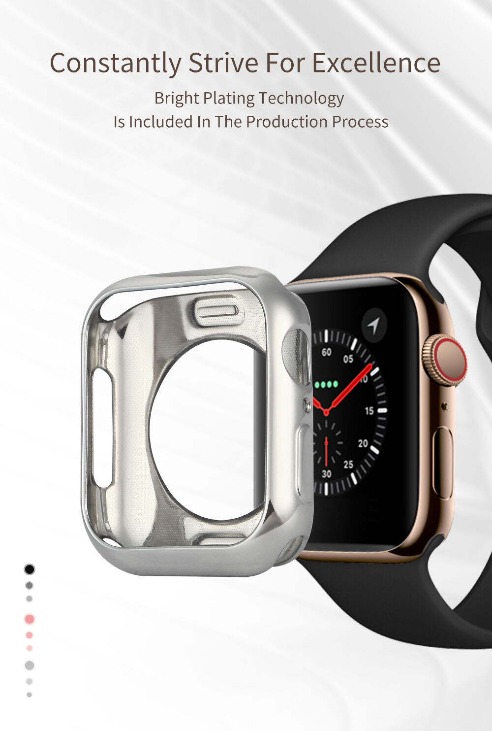 Dux Ducis védőtok Apple Watch 44mm - rózsaszín