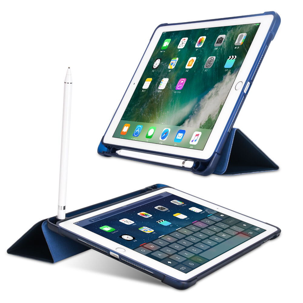 Flip borító alvás funkcióval és Apple Pencil tárolóval - iPad 9,7