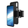 Kézi sport tok fényvisszaverő elemekel Apple iPhone XS / iPhone X készülékre - fekete