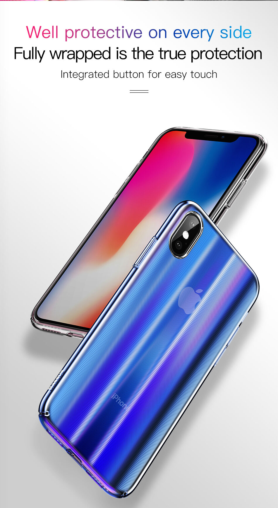 BASEUS Aurora tok iPhone XS - fekete